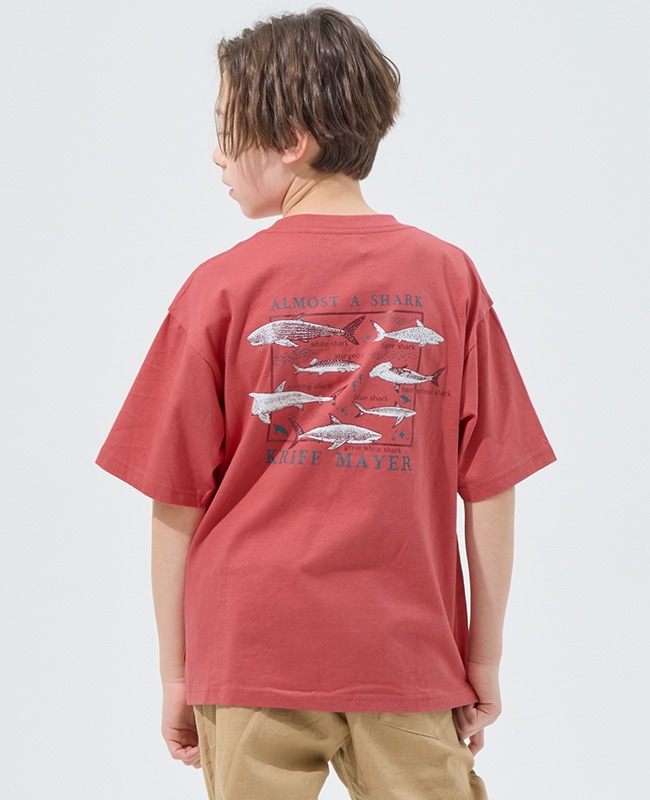 クリフメイヤー[公式] 楽LUCK-Tシャツ(ほぼサメ) KIDS J2546312