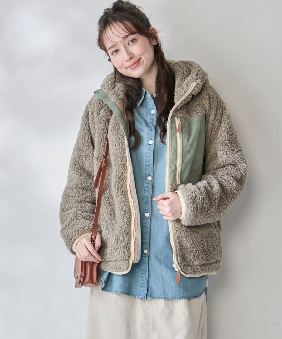 【予約販売※10月中旬以降お届け】クリフメイヤー[公式] シャギーボアフードJK LADYS W2614404