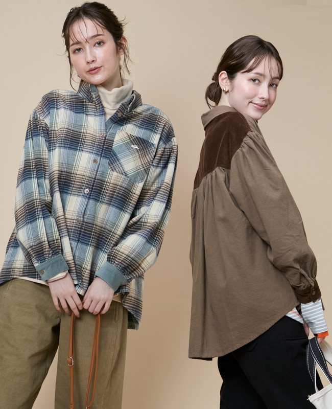 クリフメイヤー[公式] ビエラギャザーシャツ LADYS W2616311