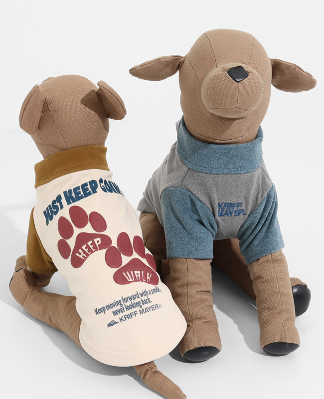 クリフメイヤー[公式] もちのび刺繍T(足跡) DOG D2615606 | DOG ドッグ
