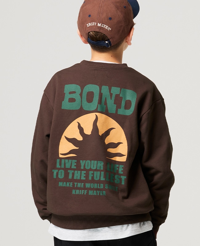 クリフメイヤー[公式] 速乾裏毛プリントクルー（BOND） KIDS J2617833