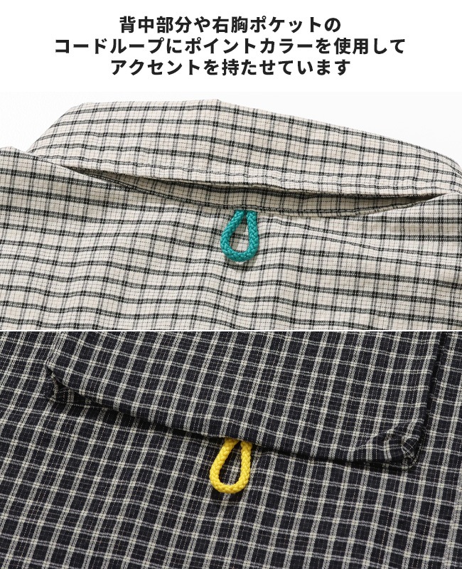 クリフメイヤー[公式] シアサッカーチェックドアシャツ MENS 2535103