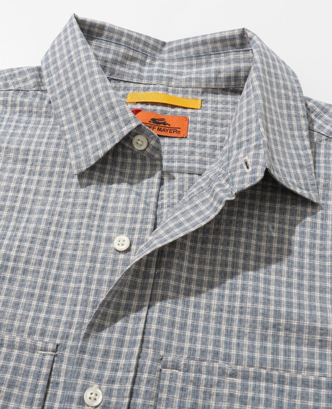 クリフメイヤー[公式] シアサッカーチェックドアシャツ MENS 2535103