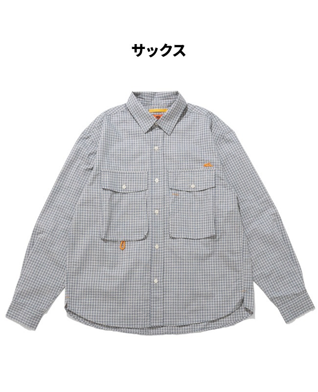 クリフメイヤー[公式] シアサッカーチェックドアシャツ MENS 2535103