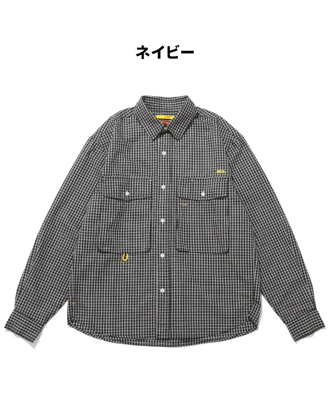 クリフメイヤー[公式] シアサッカーチェックドアシャツ MENS 2535103