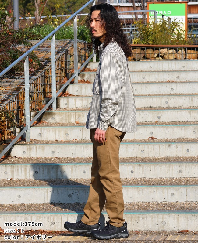 クリフメイヤー[公式] シアサッカーチェックドアシャツ MENS 2535103