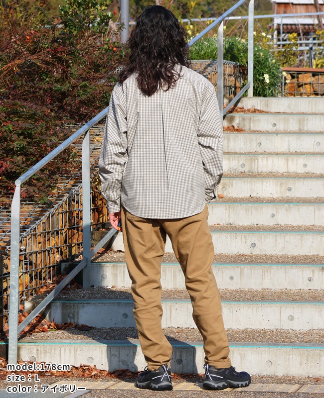 クリフメイヤー[公式] シアサッカーチェックドアシャツ MENS 2535103