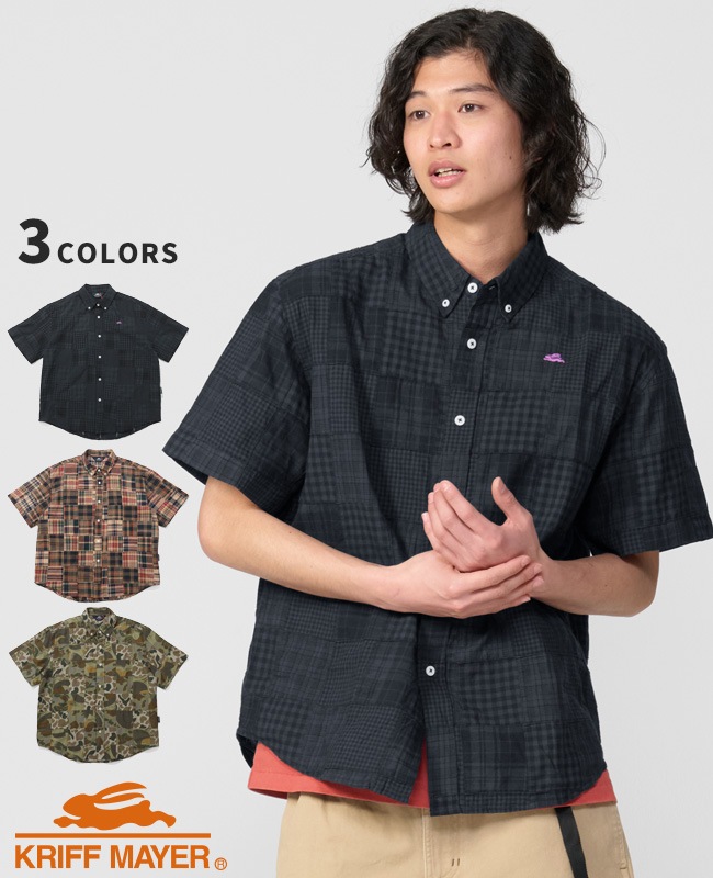 クリフメイヤー[公式] パッチワーク半袖シャツ MENS 2553100 | MENS