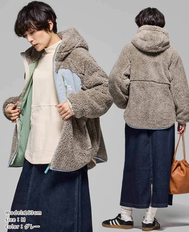 クリフメイヤー[公式] シャギーボアフードJK LADYS W2514407