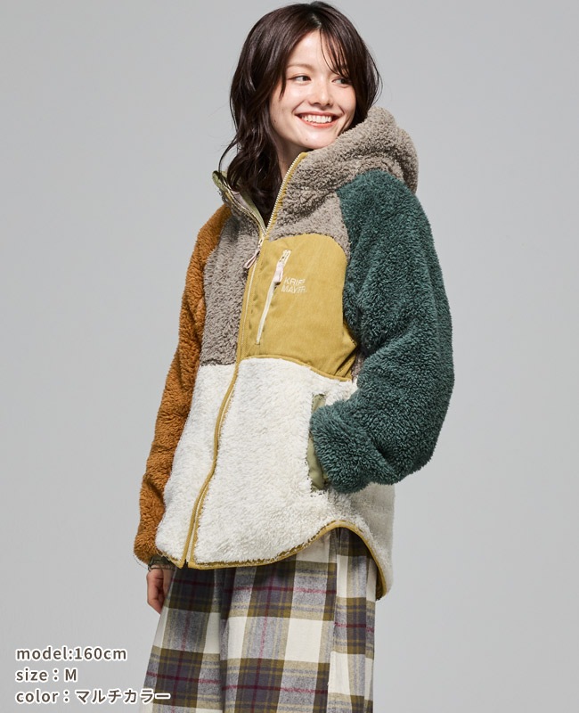 クリフメイヤー[公式] シャギーボアフードJK LADYS W2514407 | LADYS