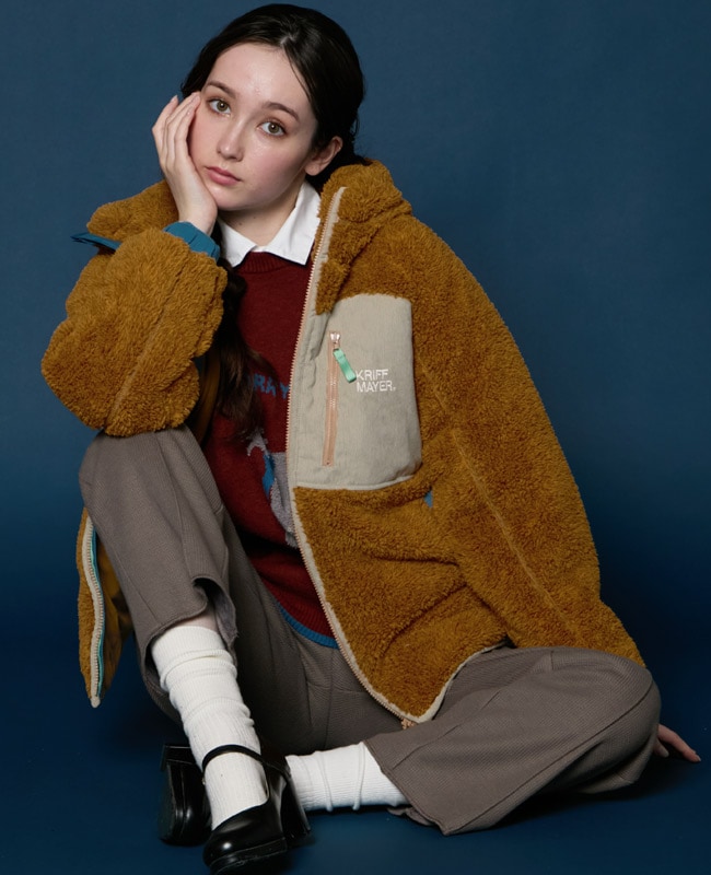 クリフメイヤー[公式] シャギーボアフードJK LADYS W2514407