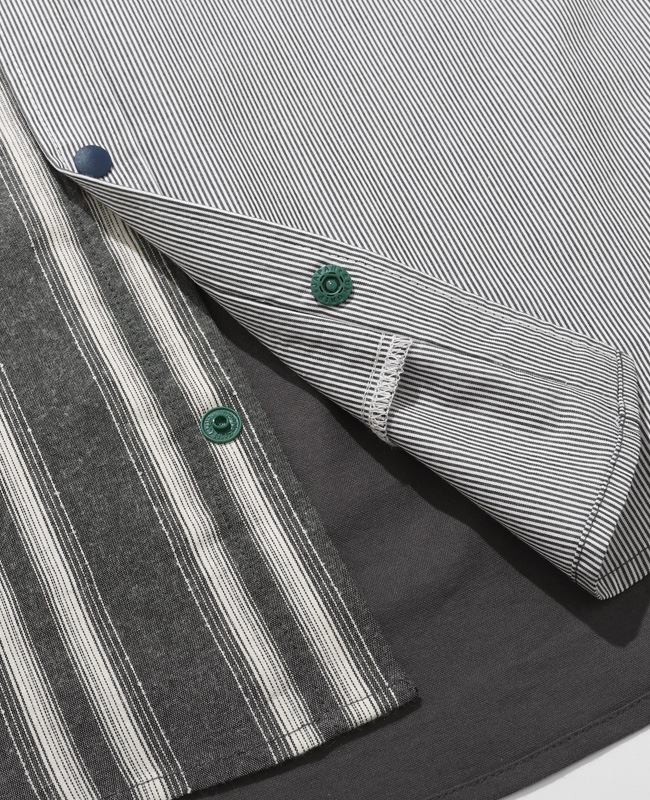 クリフメイヤー[公式] バンドカラー袖リブハッピーシャツ MENS 2537000