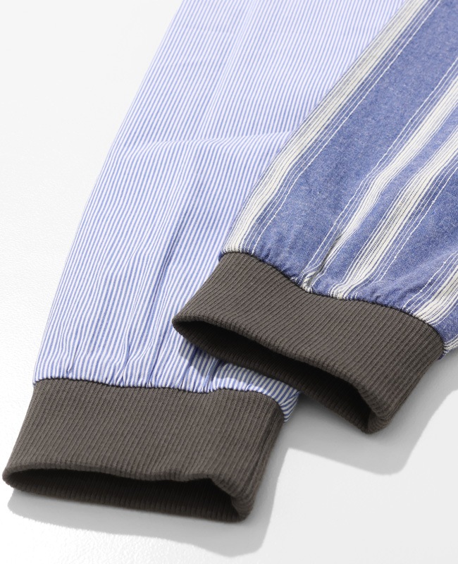 クリフメイヤー[公式] バンドカラー袖リブハッピーシャツ MENS 2537000