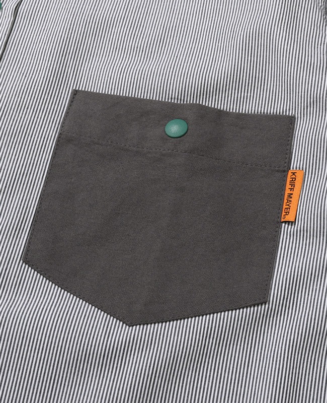 クリフメイヤー[公式] バンドカラー袖リブハッピーシャツ MENS 2537000