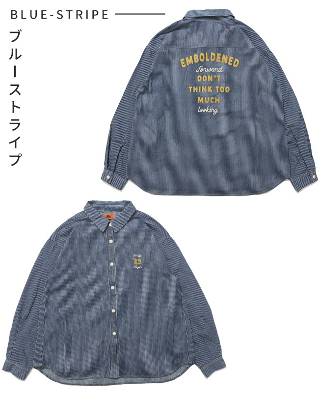 クリフメイヤー[公式] デニム刺繍シャツ LADYS W2514005