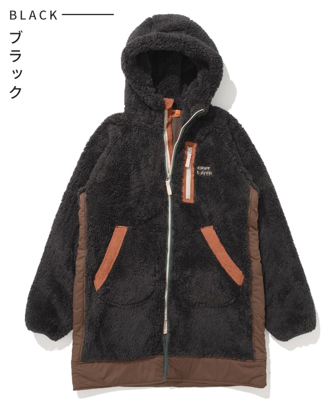 クリフメイヤー[公式] シャギーボアロングフードJK LADYS W2514409