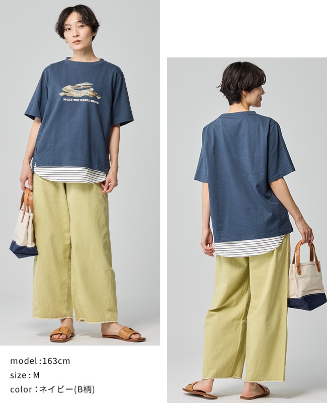 クリフメイヤー[公式] 柄ロゴ半袖Tシャツ LADYS W2546305
