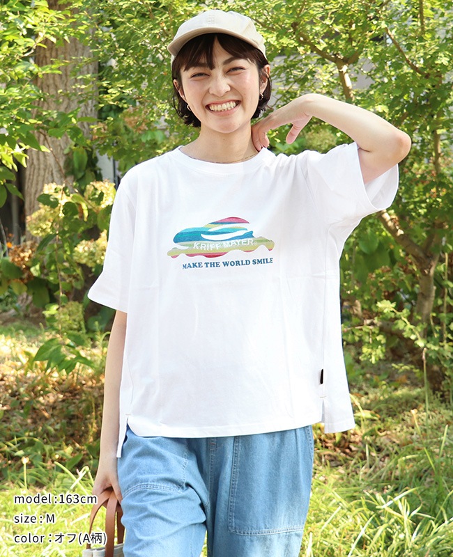 クリフメイヤー[公式] 柄ロゴ半袖Tシャツ LADYS W2546305