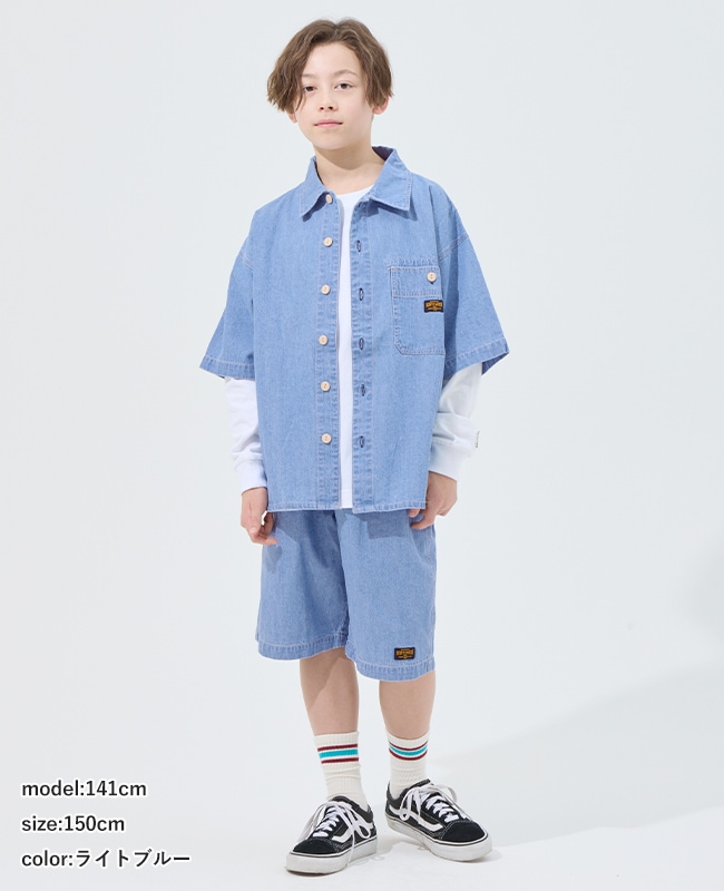 クリフメイヤー[公式] ワークステッチデニムシャツ KIDS J2545129