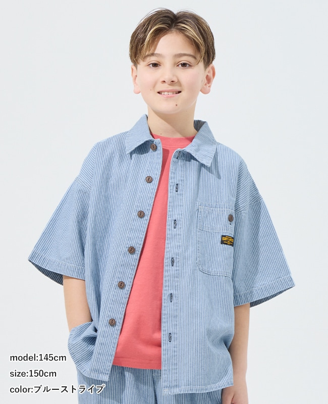 クリフメイヤー[公式] ワークステッチデニムシャツ KIDS J2545129
