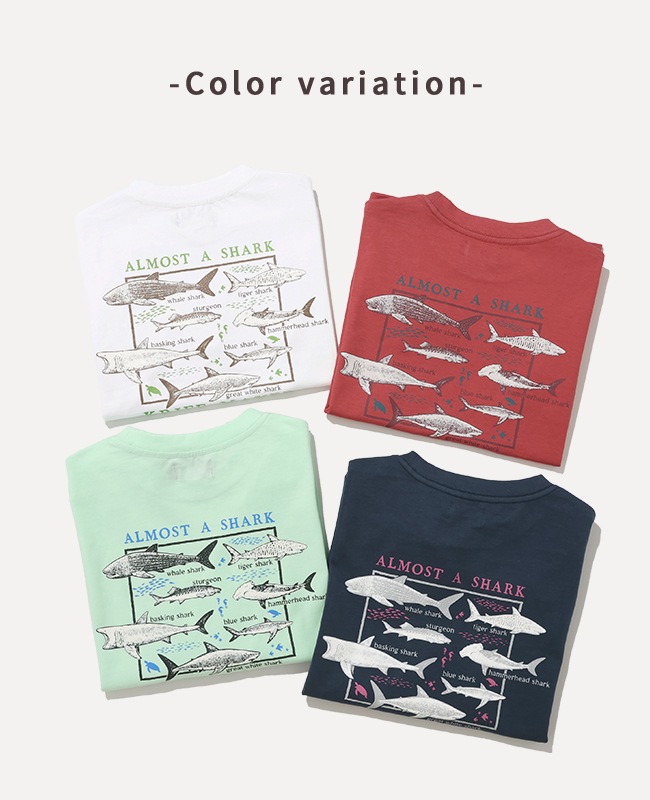 クリフメイヤー[公式] 楽LUCK-Tシャツ(ほぼサメ) KIDS J2546312