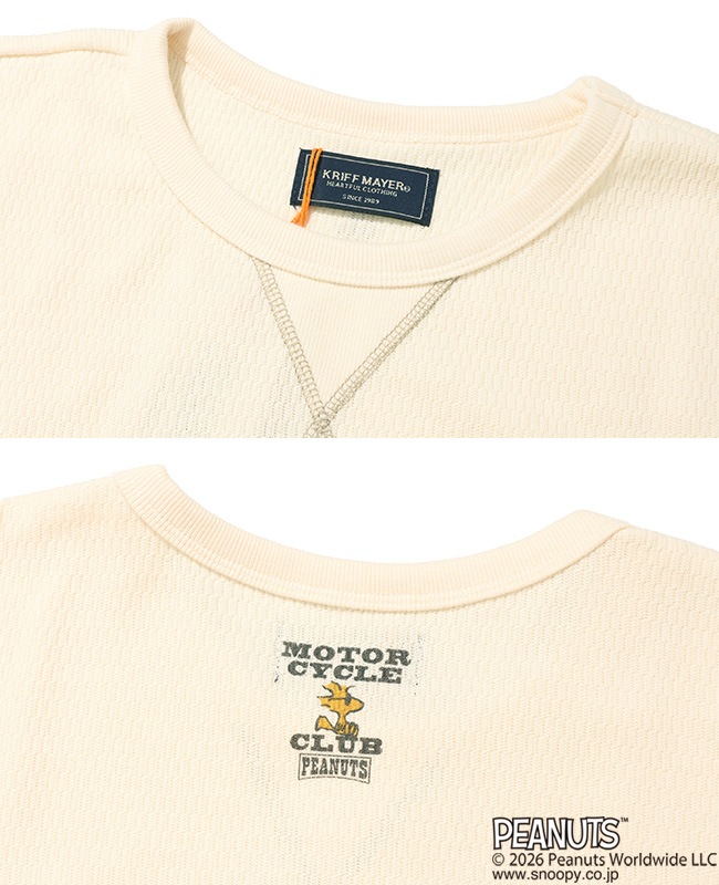 クリフメイヤー[公式] ハニカムサーマルスウェットT(スヌーピー) MENS 2627845