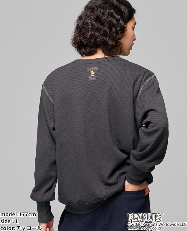 クリフメイヤー[公式] ハニカムサーマルスウェットT(スヌーピー) MENS 2627845