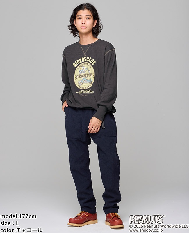 クリフメイヤー[公式] ハニカムサーマルスウェットT(スヌーピー) MENS 2627845