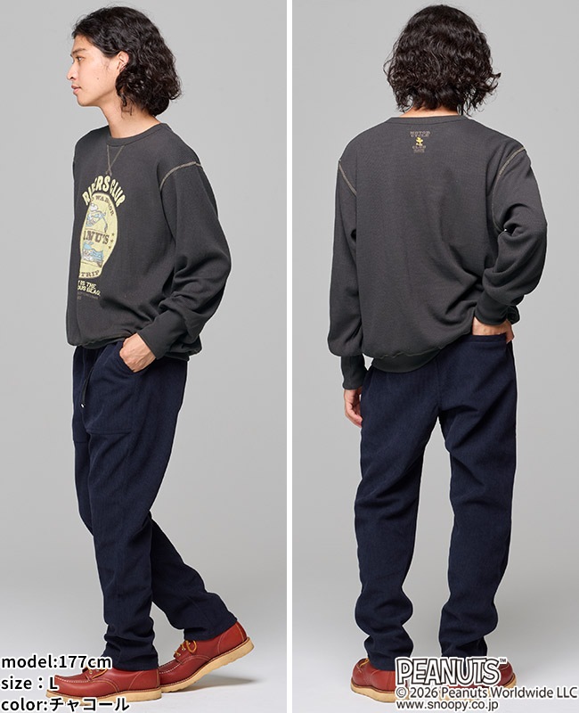 クリフメイヤー[公式] ハニカムサーマルスウェットT(スヌーピー) MENS 2627845