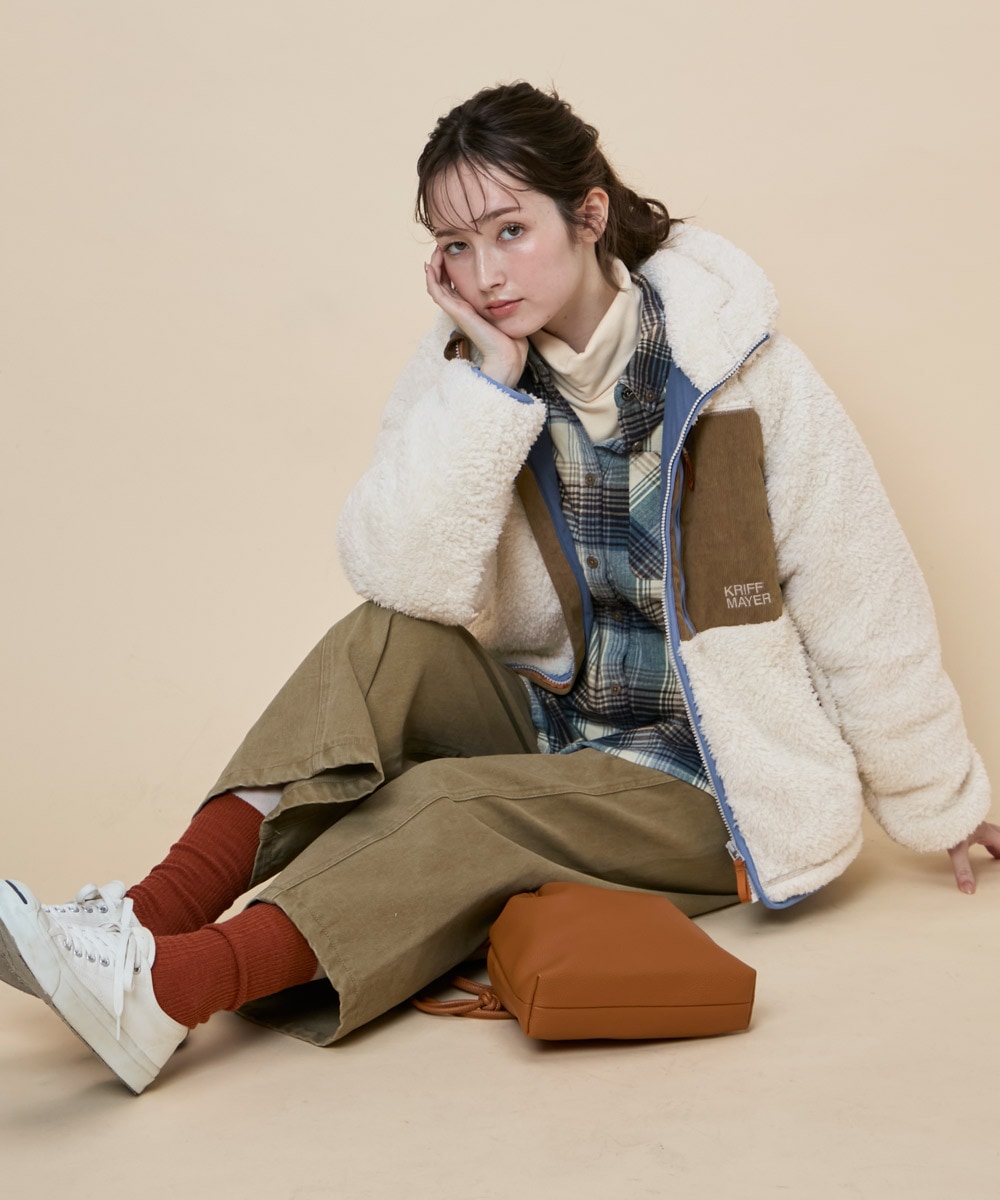 【予約販売※10月中旬以降お届け】クリフメイヤー[公式] シャギーボアフードJK LADYS W2614404