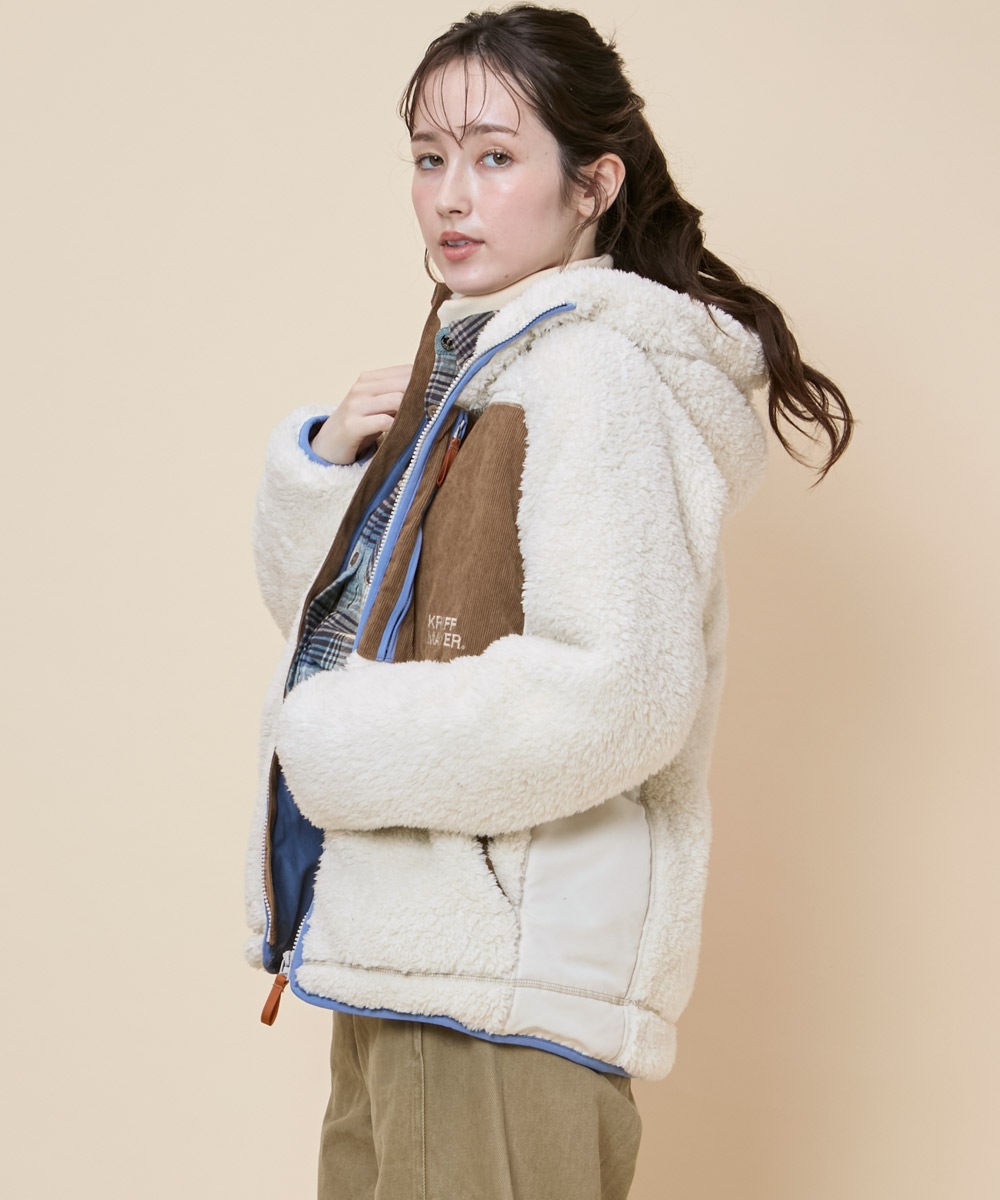 【予約販売※10月中旬以降お届け】クリフメイヤー[公式] シャギーボアフードJK LADYS W2614404