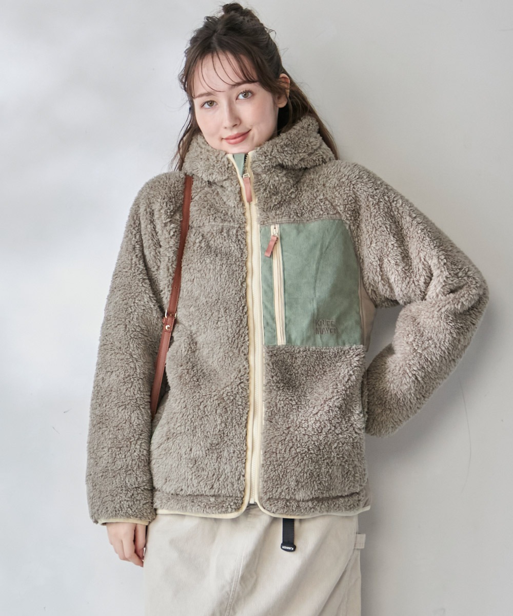 【予約販売※10月中旬以降お届け】クリフメイヤー[公式] シャギーボアフードJK LADYS W2614404