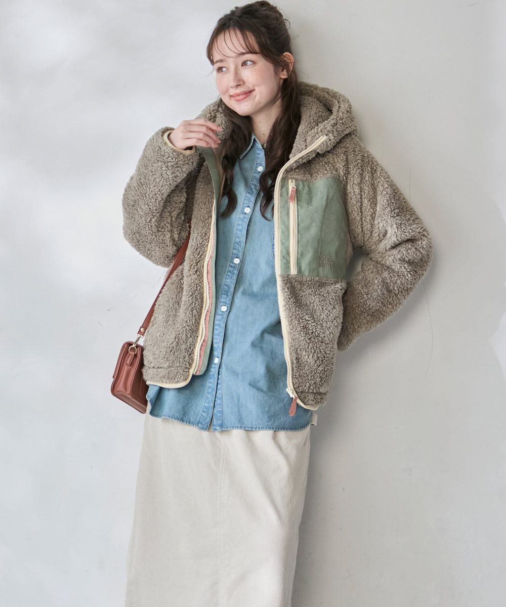 【予約販売※10月中旬以降お届け】クリフメイヤー[公式] シャギーボアフードJK LADYS W2614404