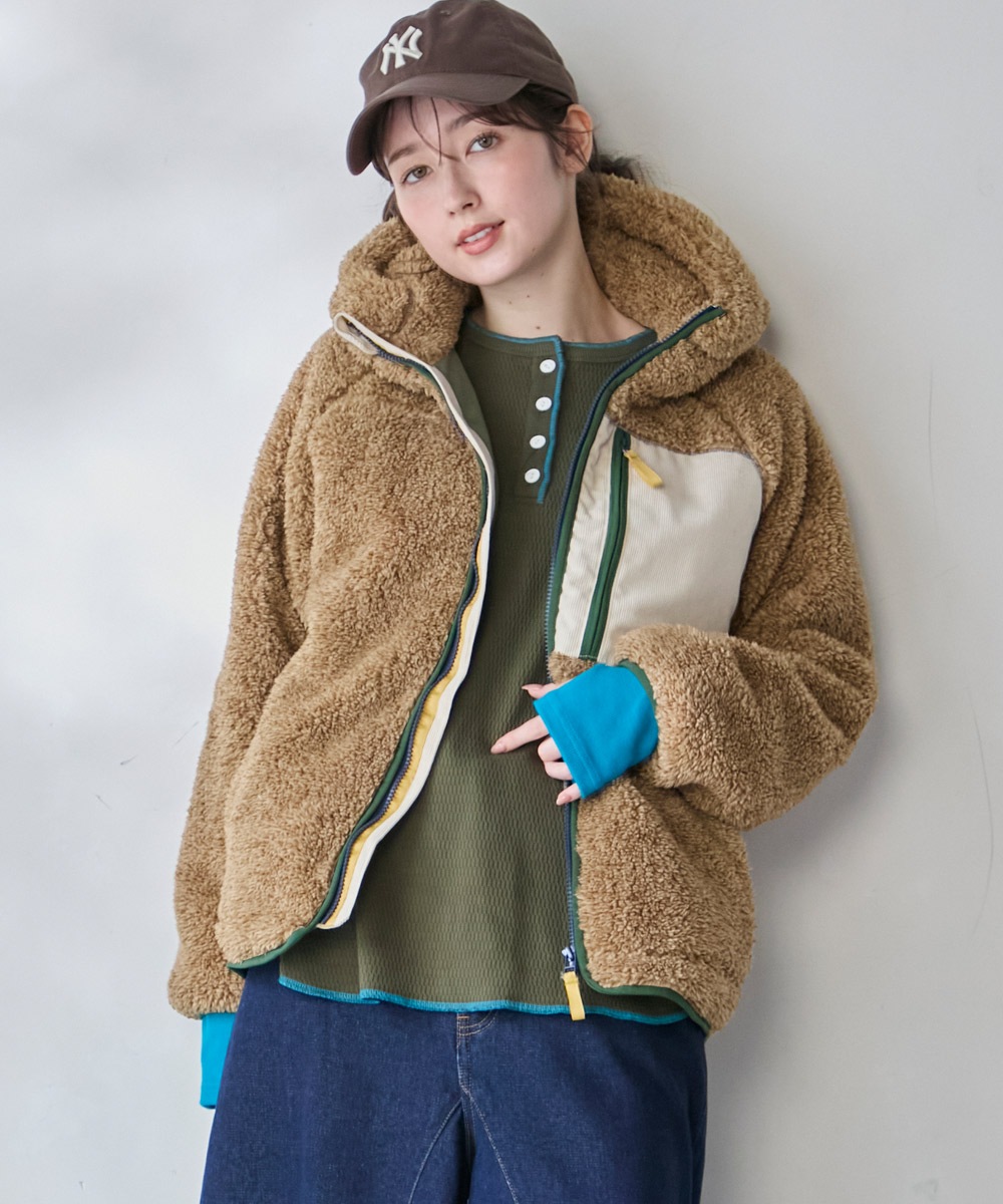【予約販売※10月中旬以降お届け】クリフメイヤー[公式] シャギーボアフードJK LADYS W2614404