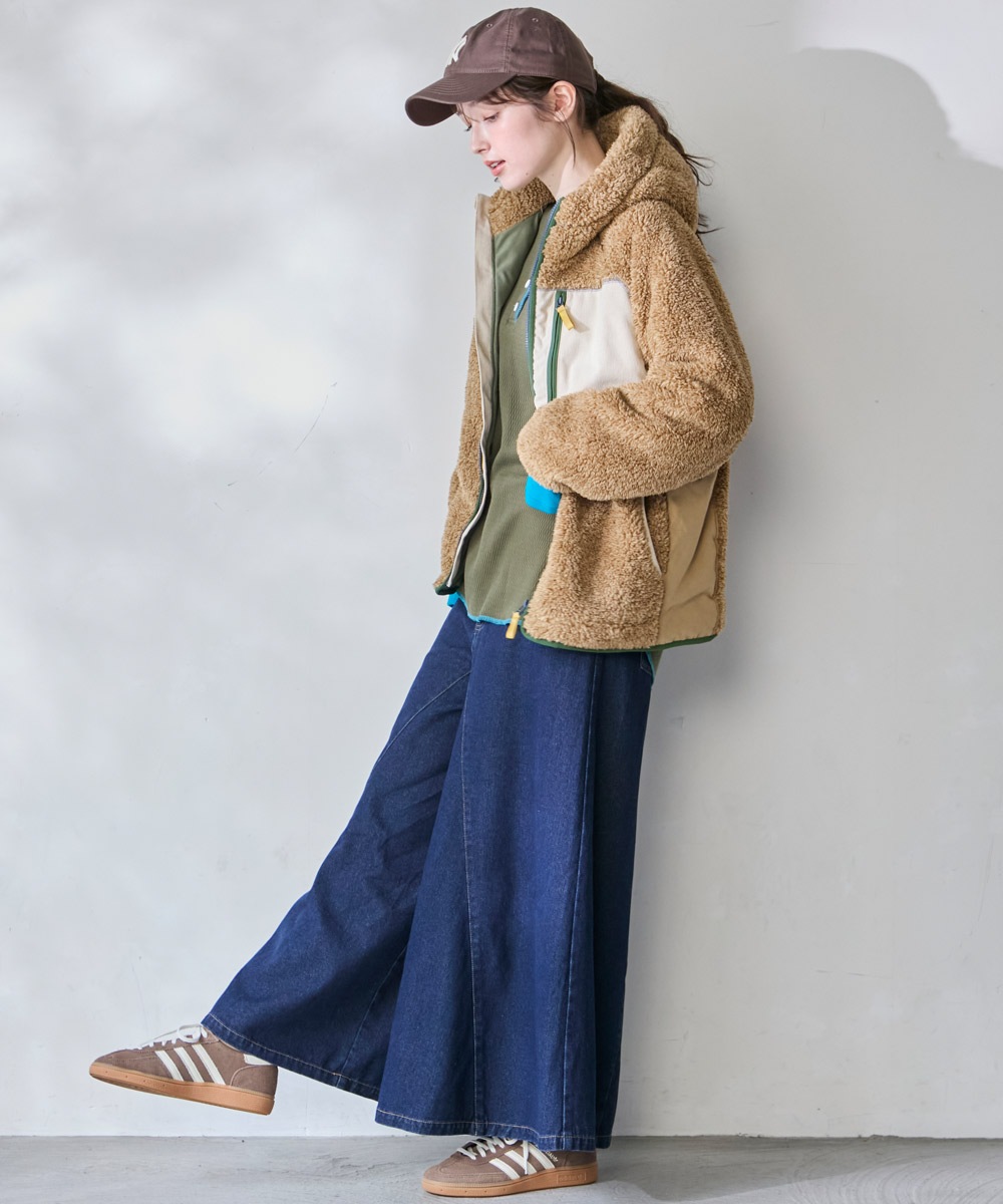 【予約販売※10月中旬以降お届け】クリフメイヤー[公式] シャギーボアフードJK LADYS W2614404
