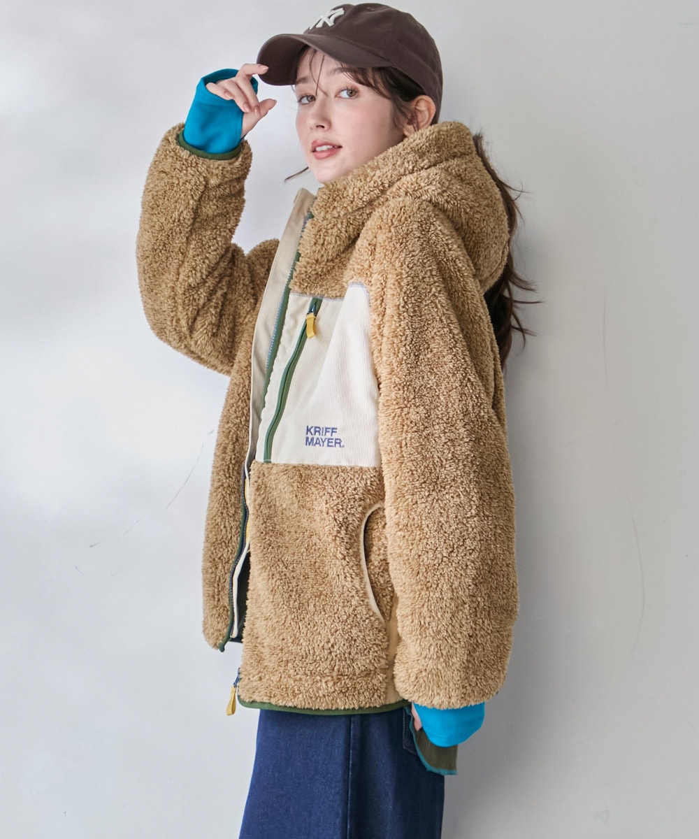 【予約販売※10月中旬以降お届け】クリフメイヤー[公式] シャギーボアフードJK LADYS W2614404