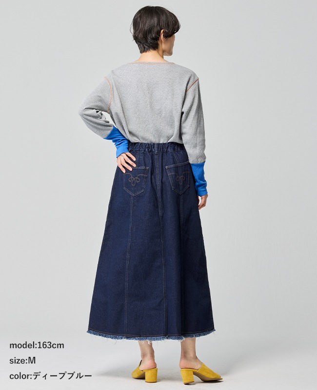 クリフメイヤー[公式] デニムウエスタンスカート LADYS W2534009
