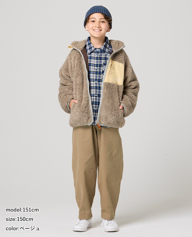 クリフメイヤー[公式] あたたか裏起毛カーブパンツ KIDS J2617202