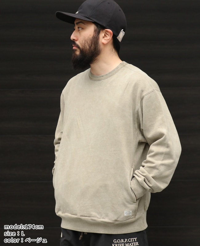 クリフメイヤー[公式] ヘビーウェイトピグメントクルー MENS 2425800