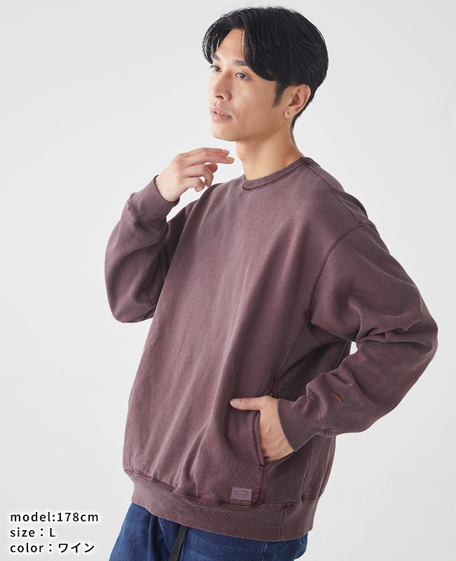 クリフメイヤー[公式] ヘビーウェイトピグメントクルー MENS 2425800