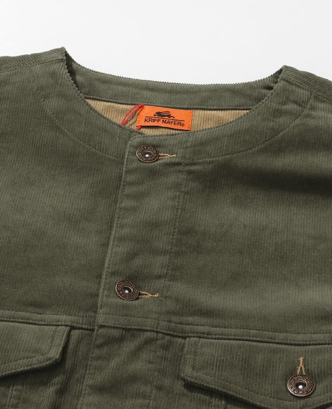 クリフメイヤー[公式] ノーカラーコーデュロイJK MENS 2515105