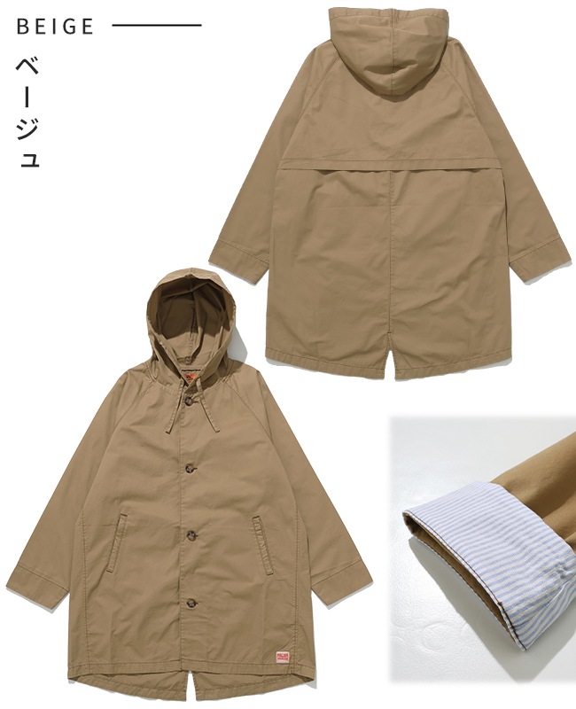 クリフメイヤー[公式] ミディアム丈フードトレンチコート LADYS W2534006