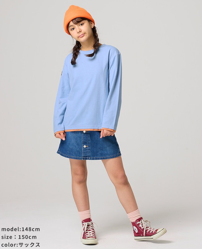 クリフメイヤー[公式] Wフェイス配色ロンT KIDS J2617821