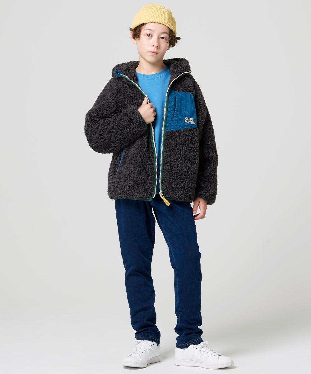 【予約販売※9月中旬以降お届け】クリフメイヤー[公式] シャギーボアフードジャケット KIDS J2614408