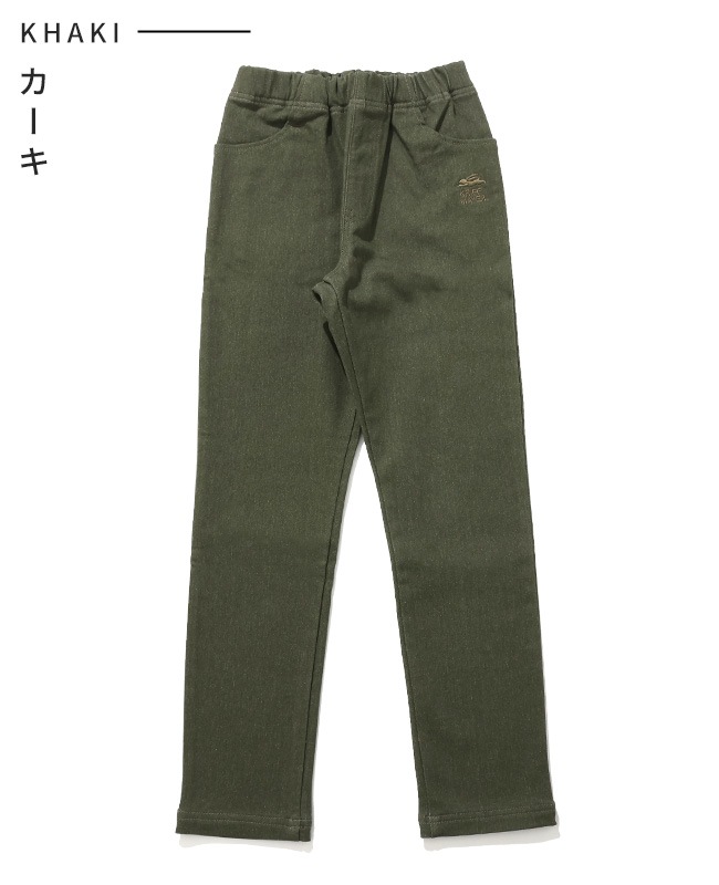 cookoo2 カーキ色 クリフメイヤー[公式] 裏起毛カラーデニムパンツ KIDS J2526400