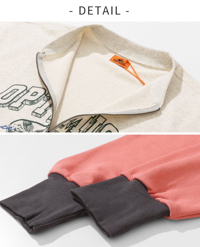 クリフメイヤー[公式] のび~る裏毛ハーフZIPスウェット LADYS W2537813