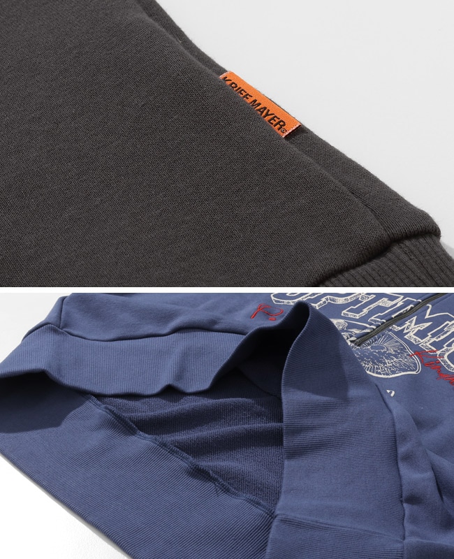 クリフメイヤー[公式] のび~る裏毛ハーフZIPスウェット LADYS W2537813