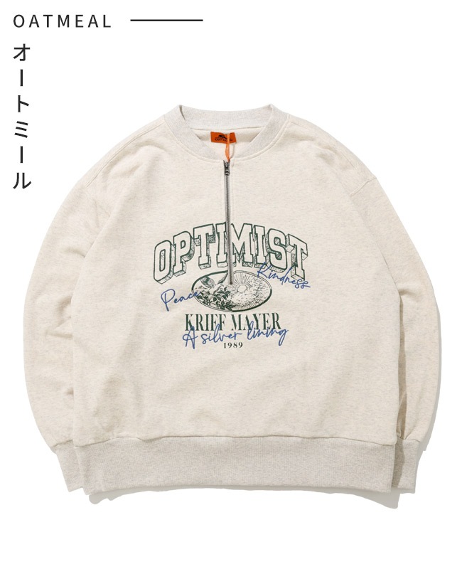 クリフメイヤー[公式] のび~る裏毛ハーフZIPスウェット LADYS W2537813