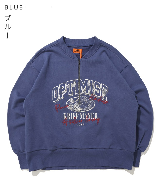 クリフメイヤー[公式] のび~る裏毛ハーフZIPスウェット LADYS W2537813