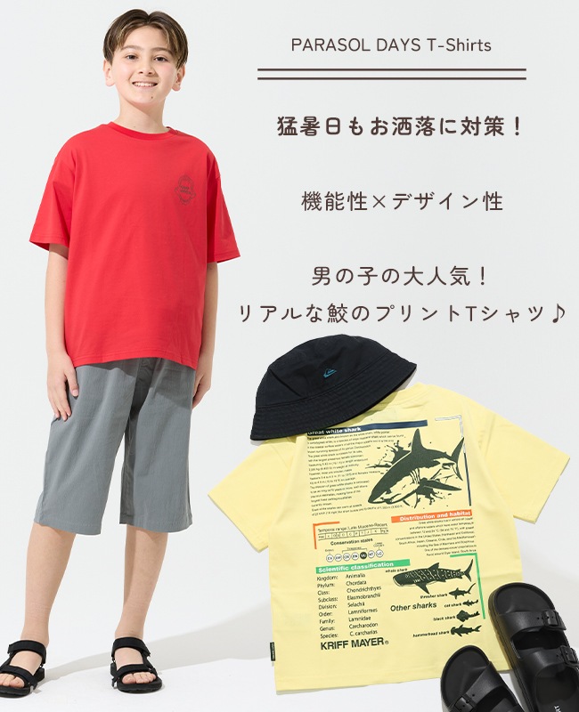 クリフメイヤー[公式] 遮熱プリントTEE(ホホジロザメ) KIDS J2555604